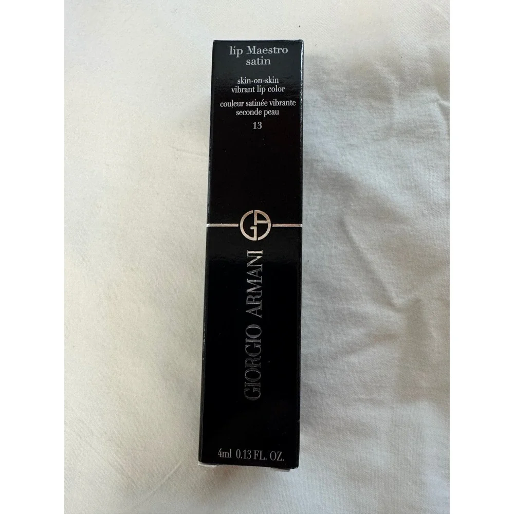 Giorgio Armani Lip Maestro Satin Lipstick 13 Gala‎ Night Bold Color Satin Finish
